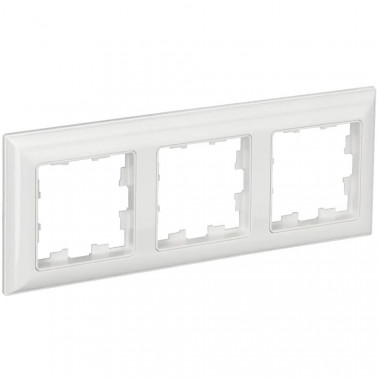 Рамка на 3 поста IEK Brite РУ-3-Бр белый/белый — Multielectrika