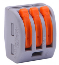 Клеммник WAGO 222-413 3 х 0,08-4 мм2 32A Cu &mdash; Multielectrika