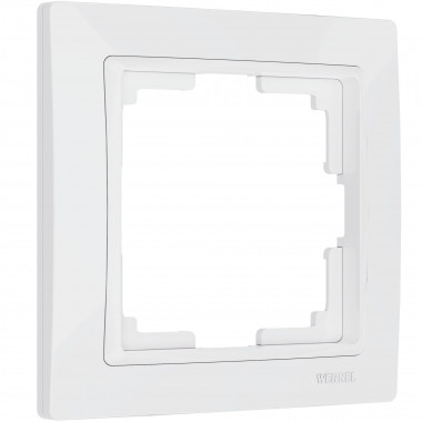 Рамка из поликарбоната на 1 пост Snabb Basic белый W0012001 — Multielectrika