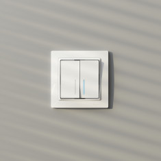 Рамка из поликарбоната на 1 пост Snabb Basic белый W0012001 &mdash; Multielectrika