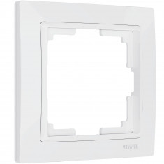 Рамка из поликарбоната на 1 пост Snabb Basic белый W0012001 &mdash; Multielectrika