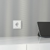 Рамка из поликарбоната на 1 пост Snabb Basic белый W0012001 фото 3 &mdash; Multielectrika