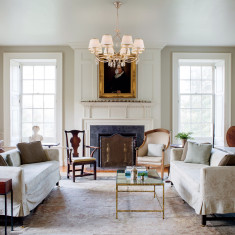 Подвесная люстра с тканевыми абажурами 60091/8 перламутровое золото &mdash; Multielectrika