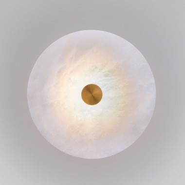 Светодиодный настенный светильник с мраморным рассеивателем 40341 LED латунь — Multielectrika