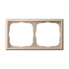 Рамка на 2 поста Systeme Electric ArtGallery универсальная, песочный &mdash; Multielectrika