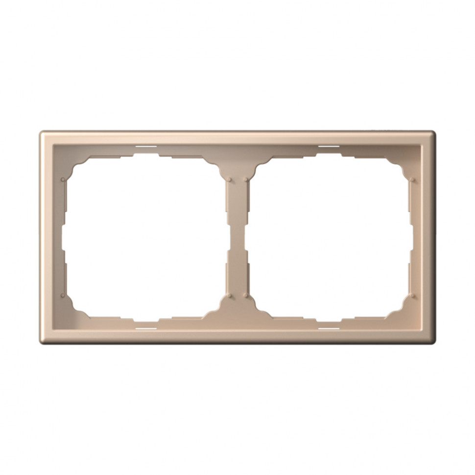 Рамка на 2 поста Systeme Electric ArtGallery универсальная, песочный фото 1 — Multielectrika