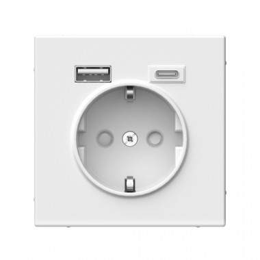 Розетка USB A+С Systeme Electric ArtGallery 5В/2,4А/3,0А, 2х5В/1,5А, 16А, лотос — Multielectrika