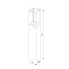 Ландшафтный светодиодный светильник Frame LED IP54 1529 TECHNO LED серый фото 8 &mdash; Multielectrika