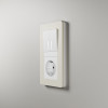 Рамка из поликарбоната на 2 поста Split айвори/белый, soft-touch W0023066 фото 5 &mdash; Multielectrika