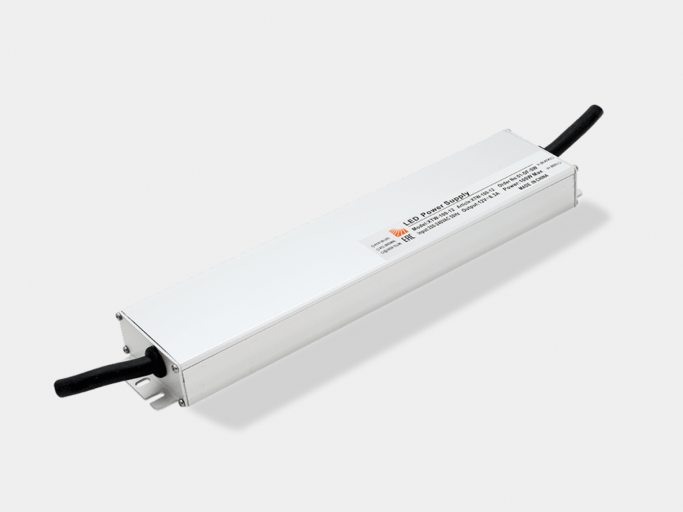 Ультратонкий блок питания в металлическом корпусе, IP67, 100W, 12V, XTW-100-12 фото 1 — Multielectrika