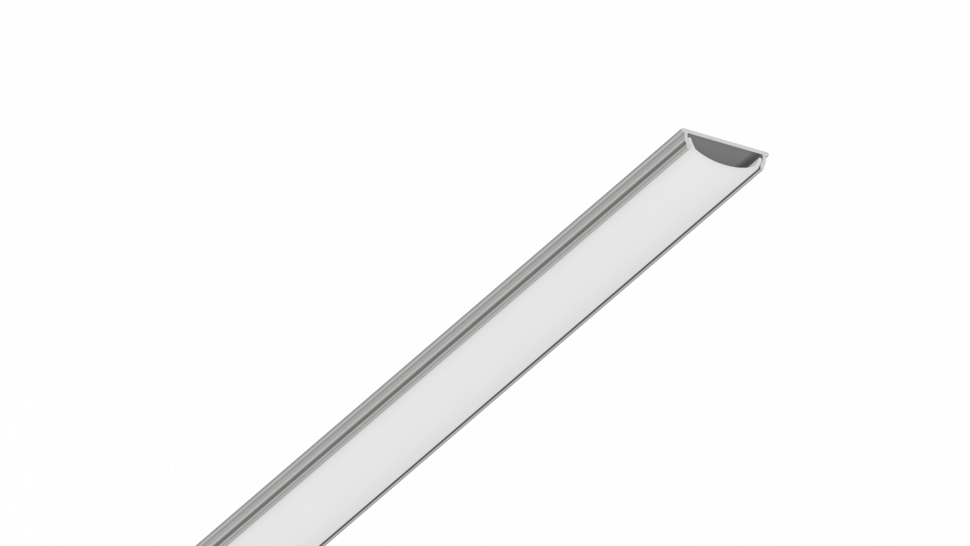 Комплект ARC-1806FLEX, гибкий алюминиевый анодированный профиль в комплекте с экраном для лент ширин фото 1 — Multielectrika