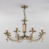 Подвесная люстра 60087/8 античная бронза фото 1 — Multielectrika