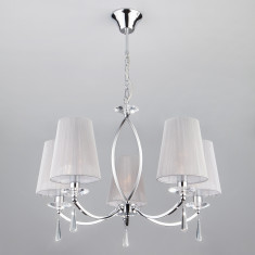 Подвесная люстра с хрусталем 60079/5 хром &mdash; Multielectrika