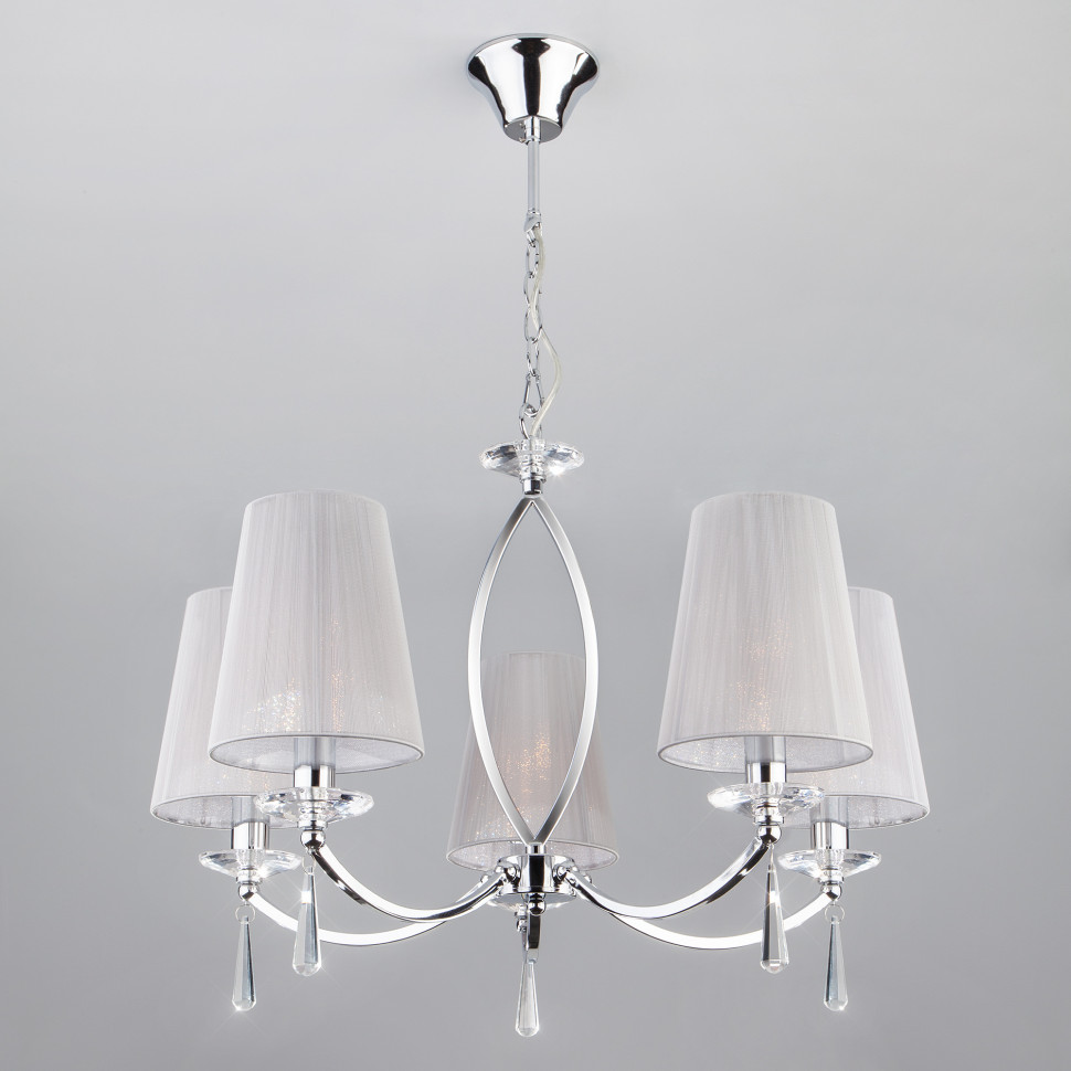 Подвесная люстра с хрусталем 60079/5 хром фото 1 — Multielectrika