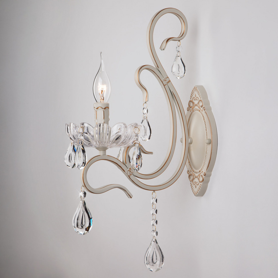 Бра с хрусталем 12205/1 белый фото 1 — Multielectrika