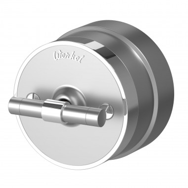 Выключатель на 4 положения двухклавишный Vintage серебро матовый/хром W5822054 — Multielectrika