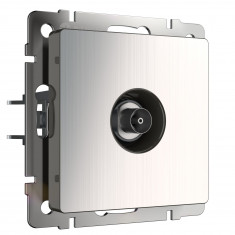 ТВ розетка оконечная (глянцевый никель) WL02-TV &mdash; Multielectrika