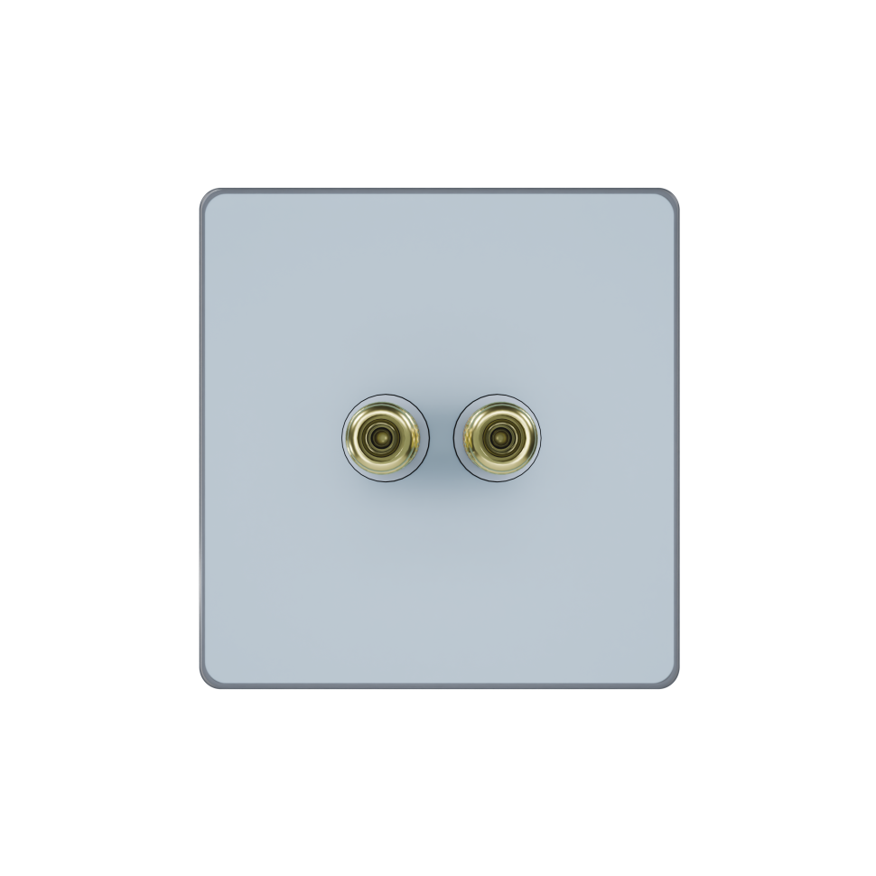 Systeme Infinity, Розетка аудио, FSE001187, Стальное небо фото 1 &mdash; Multielectrika