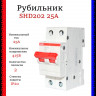 Рубильник 2-полюсный ABB SHD202/25 рычаг красный 2CDD272111R0025