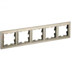 Рамка на 5 поста IEK Brite РУ-5-БрШ шампань &mdash; Multielectrika
