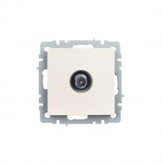 Розетка TV проходная IEK Brite РТВ10-0-БрЖ жемчуг &mdash; Multielectrika