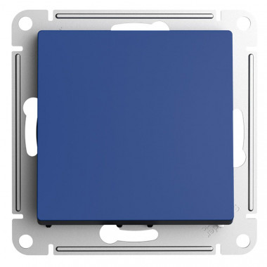 Выключатель одноклавишный Systeme Electric AtlasDesign самовозвратный, 10А, аквамарин — Multielectrika