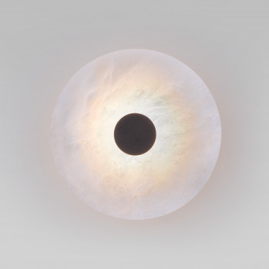 Светодиодный настенный светильник с мраморным рассеивателем 40340 LED черный — Multielectrika