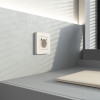 Рамка из поликарбоната на 1 пост Split айвори/белый, soft-touch W0013066 фото 3 &mdash; Multielectrika
