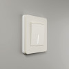 Рамка из поликарбоната на 1 пост Split айвори/белый, soft-touch W0013066 фото 8 &mdash; Multielectrika