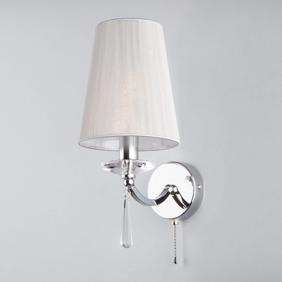 Бра в классическом стиле с хрусталем 60079/1 хром фото 1 — Multielectrika