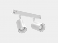 SY-LINK-DBS-WH-2/10-NW, светильник-спот двойной SY-LINK, белый, 2*10Вт, 48В, 4000К &mdash; Multielectrika