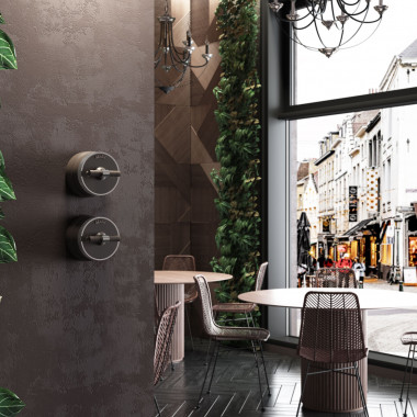 Выключатель на 4 положения двухклавишный Vintage мокко матовый/хром W5822052 — Multielectrika