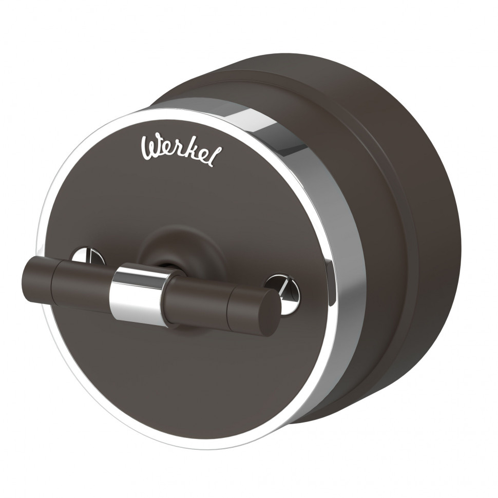 Выключатель на 4 положения двухклавишный Vintage мокко матовый/хром W5822052 фото 1 &mdash; Multielectrika