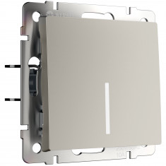 Выключатель одноклавишный с подсветкой (дымчатый) W1210104 &mdash; Multielectrika