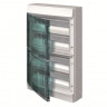 Распределительный шкаф ABB MISTRAL65, 72 модулей, IP65 , навесной, термопласт, зеленая дверь 1SLM006501A1209