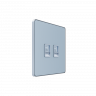 Systeme Infinity, Розетка информационная RJ-45 кат.5e 2-я, FSE001185, Стальное небо
