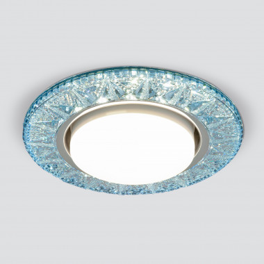 Точечный светодиодный светильник 3022 GX53 BL лазурный — Multielectrika