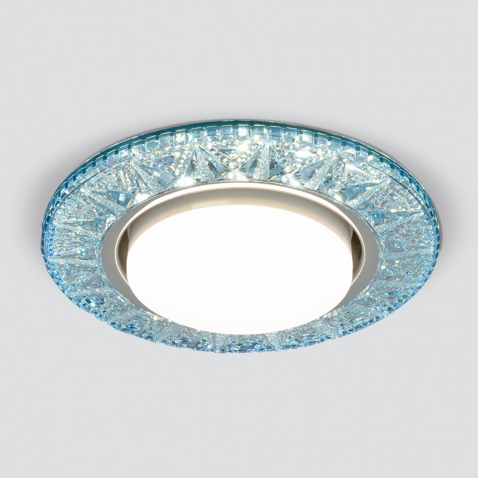 Точечный светодиодный светильник 3022 GX53 BL лазурный фото 1 — Multielectrika