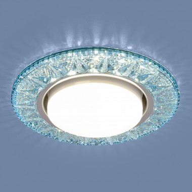 Точечный светодиодный светильник 3022 GX53 BL лазурный — Multielectrika