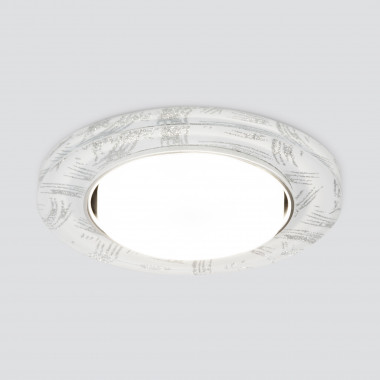 Встраиваемый точечный светильник 1062 GX53 WH/SL белый/серебро — Multielectrika