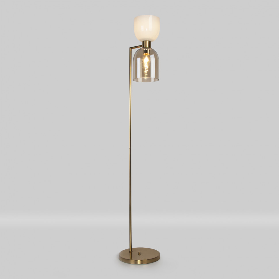 Торшер со стеклянными плафонами 01085/2 латунь фото 1 — Multielectrika