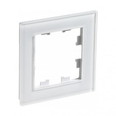 Рамка Schneider Electric Atlas Design Nature на 1 пост, белое стекло — Multielectrika