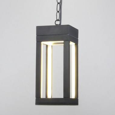 Уличный подвесной светодиодный светильник Frame LED IP54 1528 TECHNO LED серый — Multielectrika