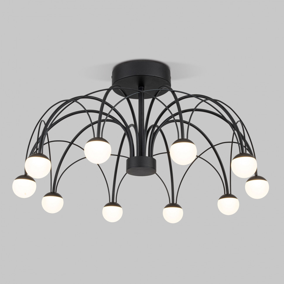 Потолочный светодиодный светильник Ragno 90035/10  LED черный фото 1 &mdash; Multielectrika