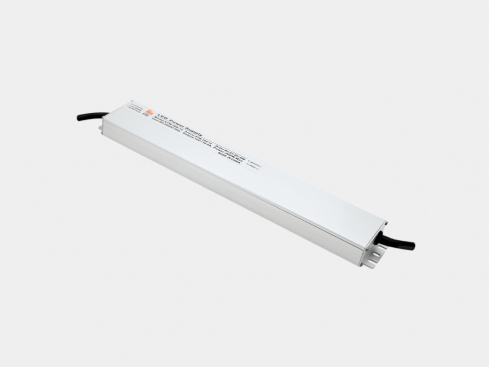 Ультратонкий блок питания в металлическом корпусе, IP67, 200W, 12V, XTW-200-12 фото 1 — Multielectrika