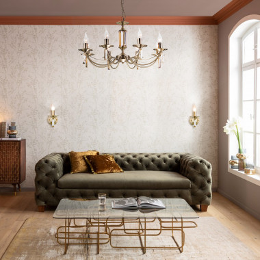 Классическое бра 60087/1 античная бронза — Multielectrika