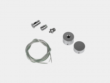 Потолочный вертикальный крепеж с тросом 1,5м для ленты, D22, MNT-SSP-D22 — Multielectrika