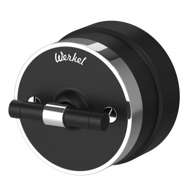 Выключатель на 4 положения двухклавишный Vintage черный матовый/хром W5822051 — Multielectrika