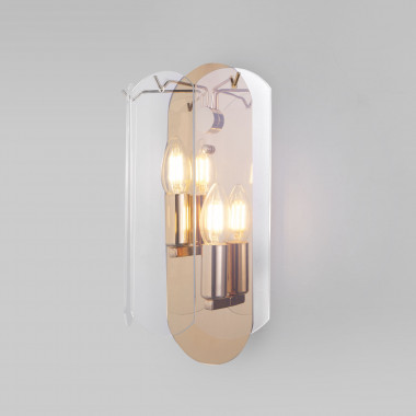 Настенный светильник со стеклянным плафоном 60170/2 золото — Multielectrika