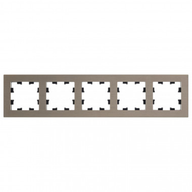 Рамка на 5 постов Systeme Electric AtlasDesign Nature металл, латунь — Multielectrika